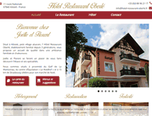 Tablet Screenshot of hotel-restaurant-oberle.fr